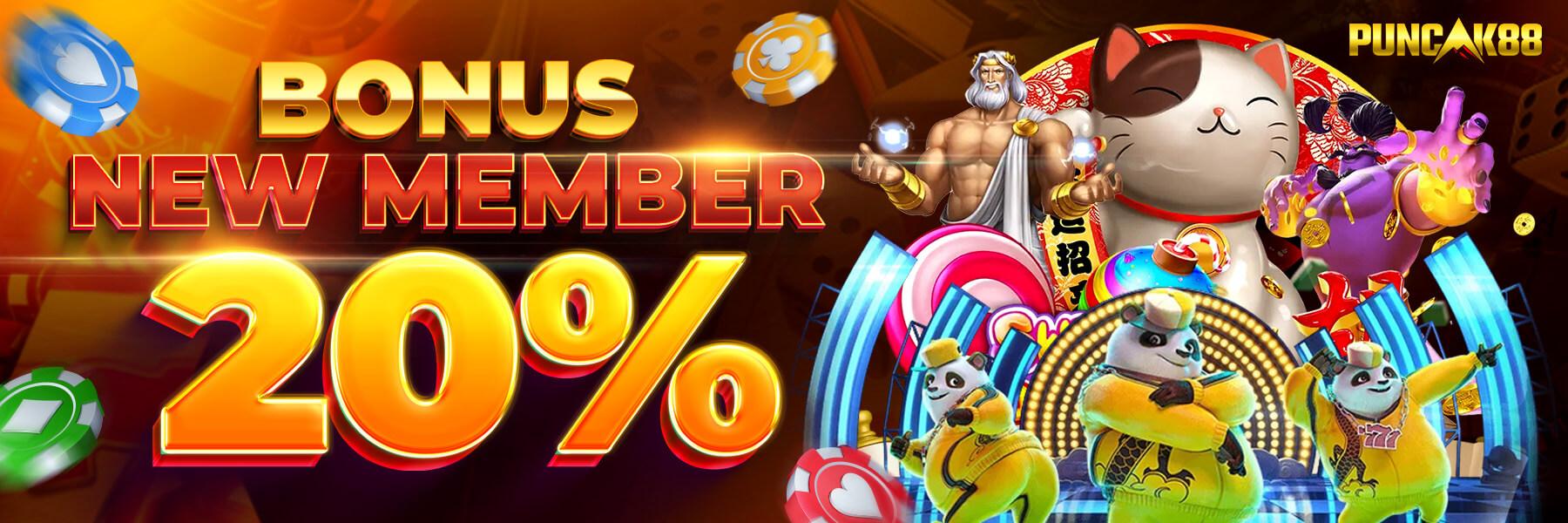 Welcome Bonus 20%